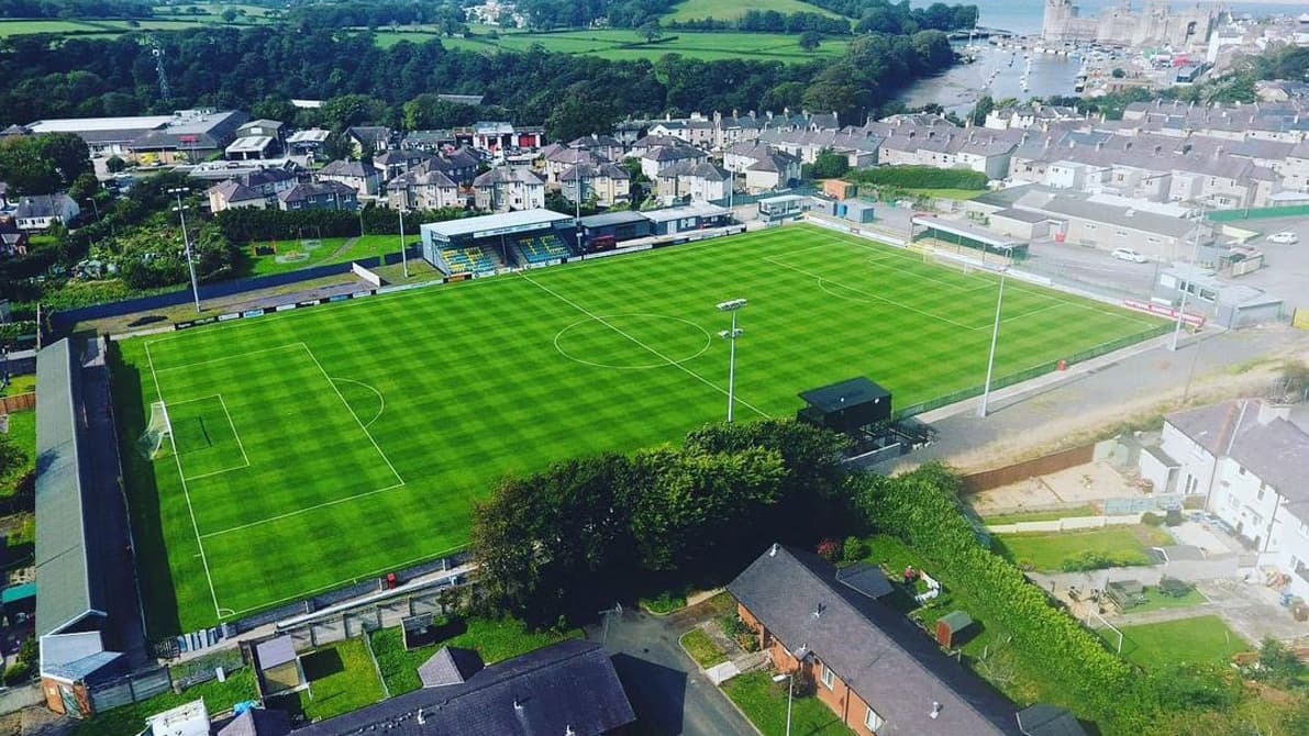 Caernarfon Town make appeal to potential sponsors for their Oval ground